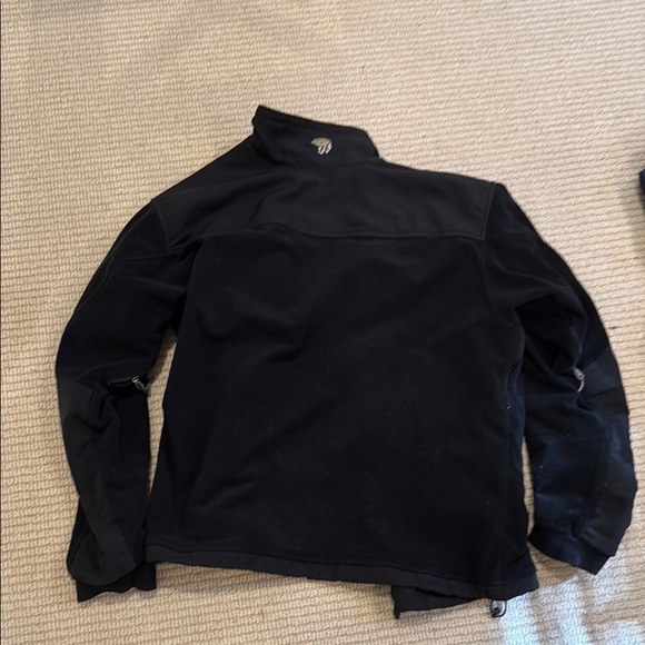 Vintage Mountain Black Fleece Jacket- size large - Picture 2 of 2